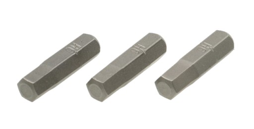 HEX ŠESTIHRÁTOVÉ HROTY H6 x 25 mm 3 kusy