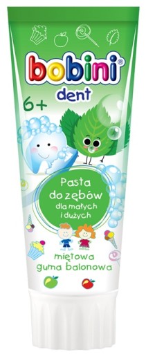 Bobini Junior zubná pasta pre deti 6+ 75ml
