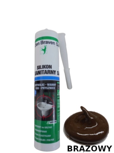 Den Braven silikón hnedý 280 ml