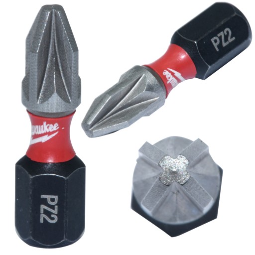NÁRAZOVÝ BIT DO SKRUTKOVAČOV PZ2 25mm MILWAUKEE 1 ks.