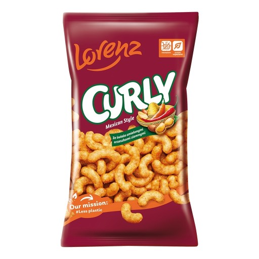 LORENZ CURLY Mexické arašidové kukuričné chrumky na mexický štýl 100g
