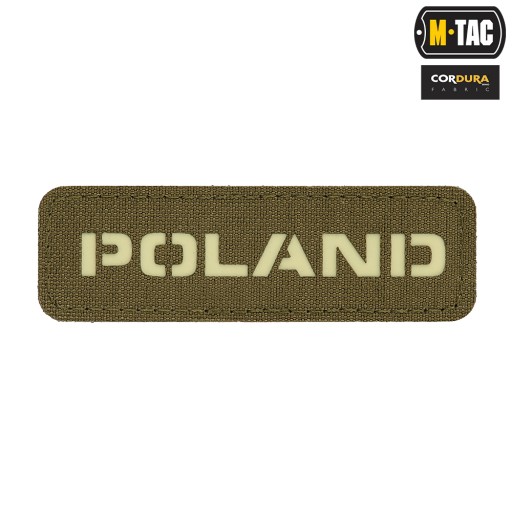 NÁPLATA POĽSKA 25x80 M-Tac FLUIORESCENT Olivová