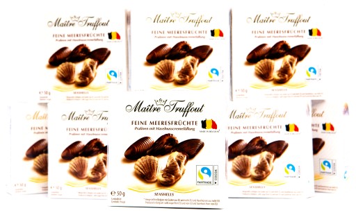 Z NEMECKA MaitreTruffout Belgické pralinky Morské mušle 50 g
