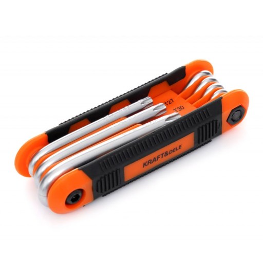 Sada skladacích imbusových kľúčov 8 kusov HEX prvkov Kraft&Dele KD11935