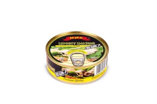 Šproty vyprážané v rastlinnom oleji 240g MK