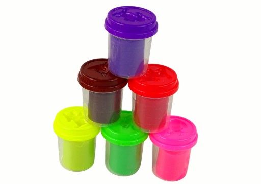 Sada pohárov zvieratiek Playdough 6 farieb