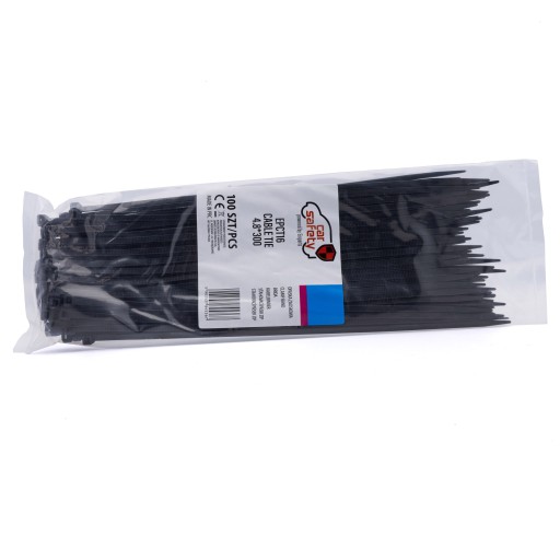 KABELOVÉ VIAZAČKY ČIERNE KABELOVÉ VIAZAČKY 4,8x300mm