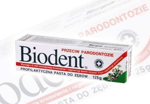 Biodent, zubná pasta proti paradentóze, 125 g