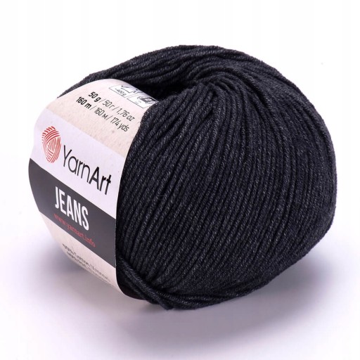 YarnArt Jeans 28 Grafitová priadza 50g/160m