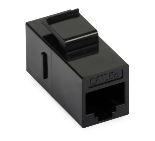 Modulárny konektor Keystone RJ45, kat. 5e, čierny