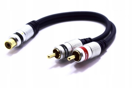 ADAPTÉR RCA TEE 2X PLUG RCA ZÁSUVKA VITALCO