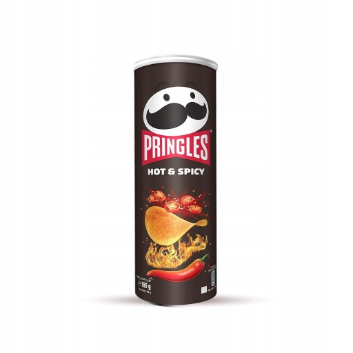Pringles Hot & Spicy Crispy Crisps Snack 165 g