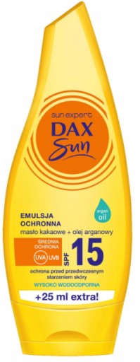 DAX Ochranná emulzia kakaové maslo arganový SPF 15