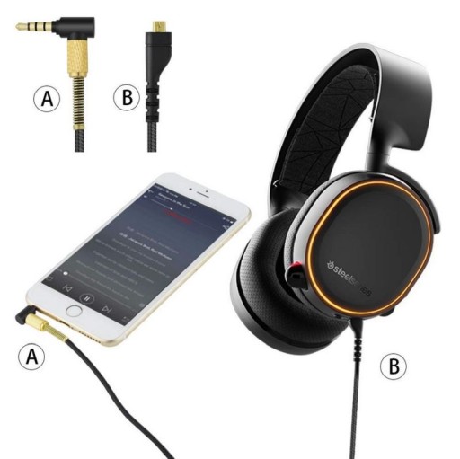 KÁBLOVÁ ŠNÚRA PRE STEELSERIES ARCTIS 3 5 7 9X Pro