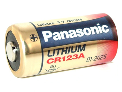 1x CR123 lítiová batéria 123 PANASONIC 3V DL123