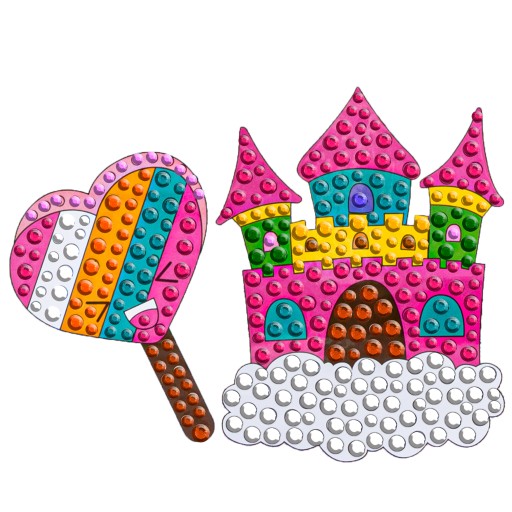SET Diamond Scrapbook Diamond STICKERS Diamantové vyšívanie UNICORN