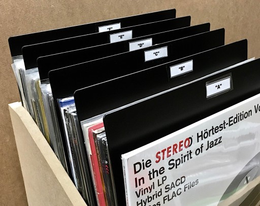 Separátor LP platní - JAPONSKO čierny 1 ks