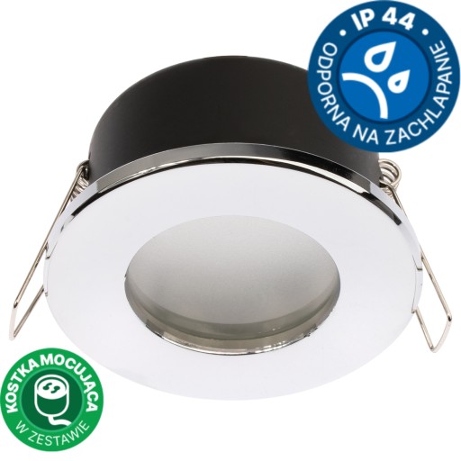 HALOGÉNové svietidlo hermetický stropný podhľad + GU10 LED žiarovka 1,5W