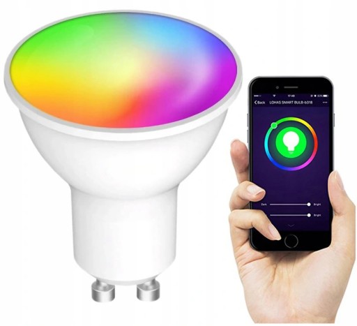 GU10 RGB CCT LED žiarovka + Biela WiFi TUYA SMART