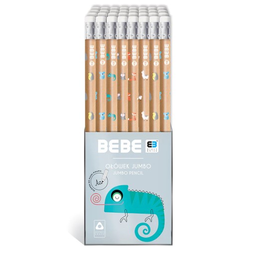 Jumbo ceruzka BBI s gumou na učenie sa písať
