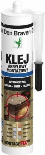 Den Braven Montagefix-MX Lepidlo na PVC panely Akrylová zostava biela 300 ml