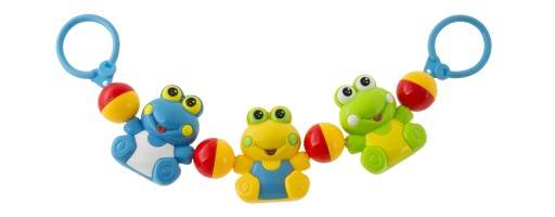 Hrkálkový prívesok na kočík a postieľku Frog