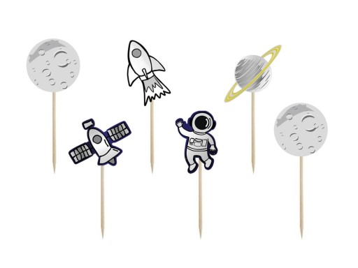 Piki pikery Kosmos na narodeniny 7cm 6ks