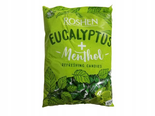 Bonbóny eukalyptus + mentol Roshen, 1 kg