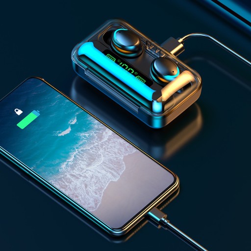 BEZDRÔTOVÉ SLÚCHADLÁ BLUETOOTH S MIKROFÓNOM POWERBANK F9 PRO MODEL 2024