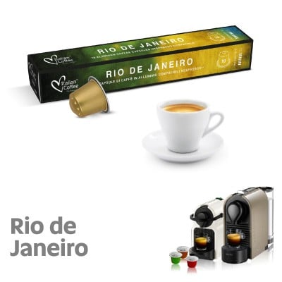 Hliníkové kapsuly talianskej kávy Nespresso Rio de Janeiro
