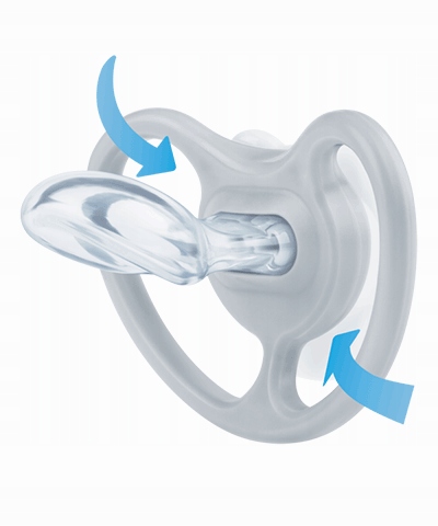 NUK SILIKÓNOVÉ SOATKY ANATOMICKÝ PRIESTOR 6-18M 2KS + Púzdro
