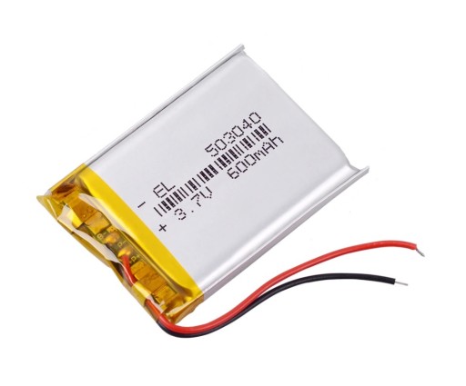 Batéria Li-Poly 3,7V 600mAh batéria
