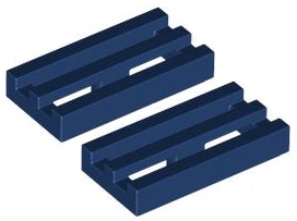 LEGO tanier 1x2 gril C Modrá 2412/6022579 x2