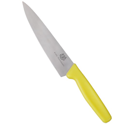Kuchársky nôž so žltou rukoväťou, 31 cm