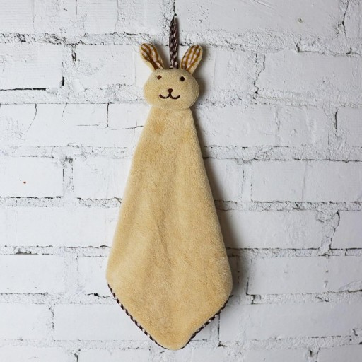 Detská osuška 30x30 Piccolo Rabbit béžová, mikrovlákno Domarex