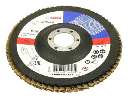 BOSCH KOTOUČ KLAPKA 125mm GR.40 NA KOV