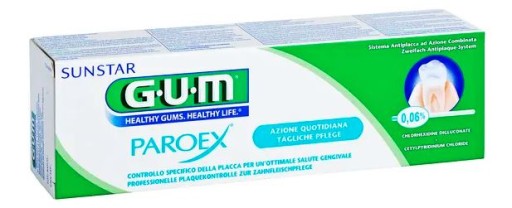Sunstar paroex zubná pasta na ďasná 0,06% CHX 75 ml