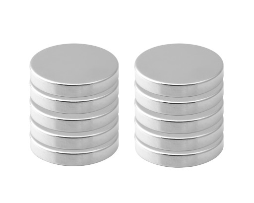 SET SILNÝ VALEC NEODYMIOVÝ MAGNET 10x3. 10 ks.