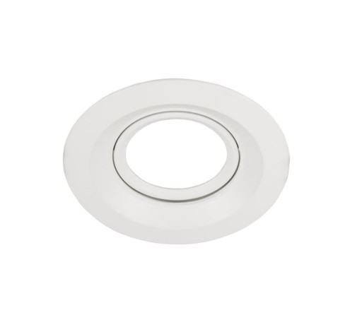 Okrúhle biele stropné svietidlo + studená žiarovka GU10