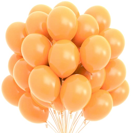 VEĽKÉ matné halloween oranžové balóny