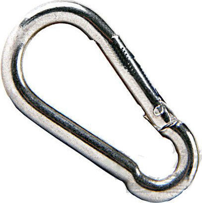 Pozinkovaná karabína 6 mm karabína do 120 kg