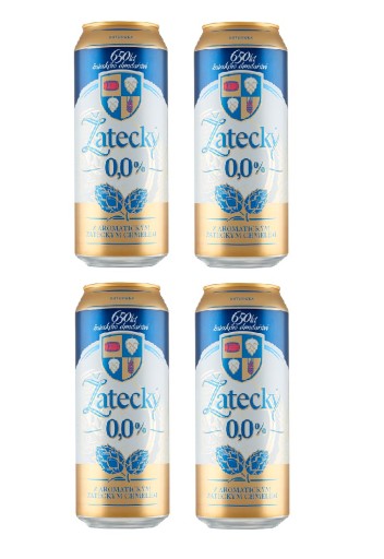 Žatecký plechovka nealko 4x500ml