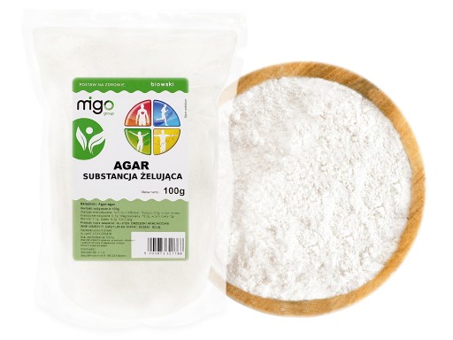 AGAR - ZAhusťovadlo, želírovacia hmota, želatínová náhrada - 100g - MIGOgroup