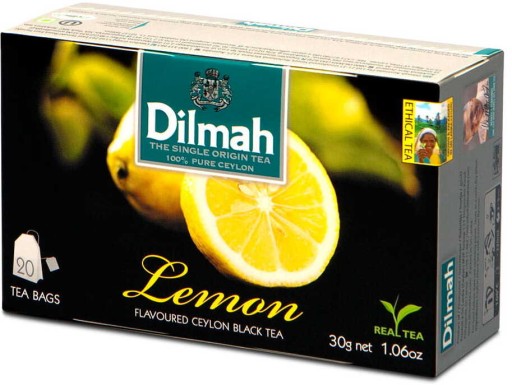 Čierny čaj v citrónových vrecúškach Dilmah 20 ks