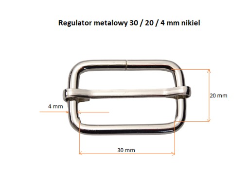 Ovládač merača pre pásik 30 / 20 / 4 mm nikel 10 ks