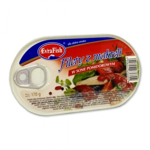 Evrafish Filet z makrely v paradajkách 170 g