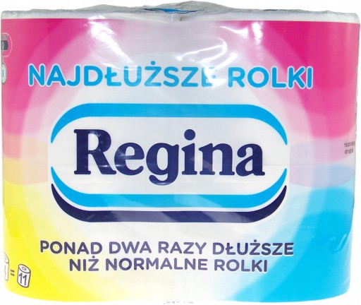 Toaletný papier REGINA Najdlhšie rolky, 4 kusy, 4 rolky, super účinný