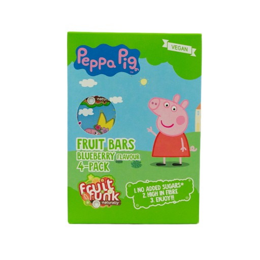 FRUIT FUNK PEPPA PIG ZDRAVÉ OVOCNÉ TYČINKY BERRY FLAVOR 4 BALENIE 4x20g