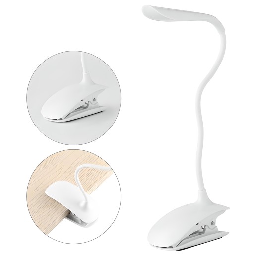 LED ŠKOLSKÁ STOLNÁ LAMPA NOČNÁ USB DOTYKOVÝ KLIP