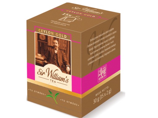 Sir William's Black Tea 15 cejlónskych vrecúšok